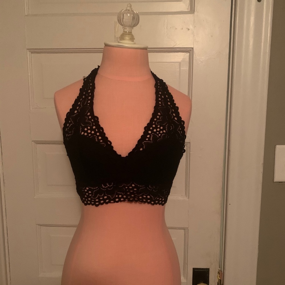 Aerie lace halter bralette